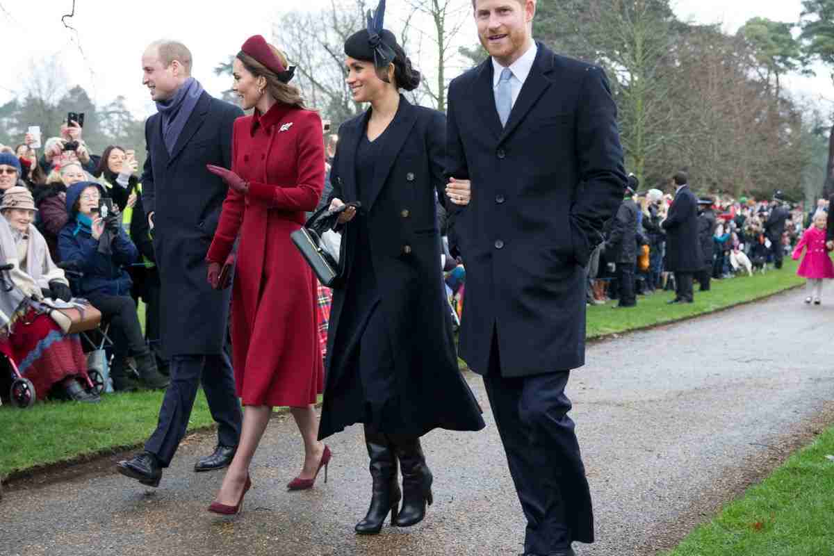 Harry e Meghan con Kate e William